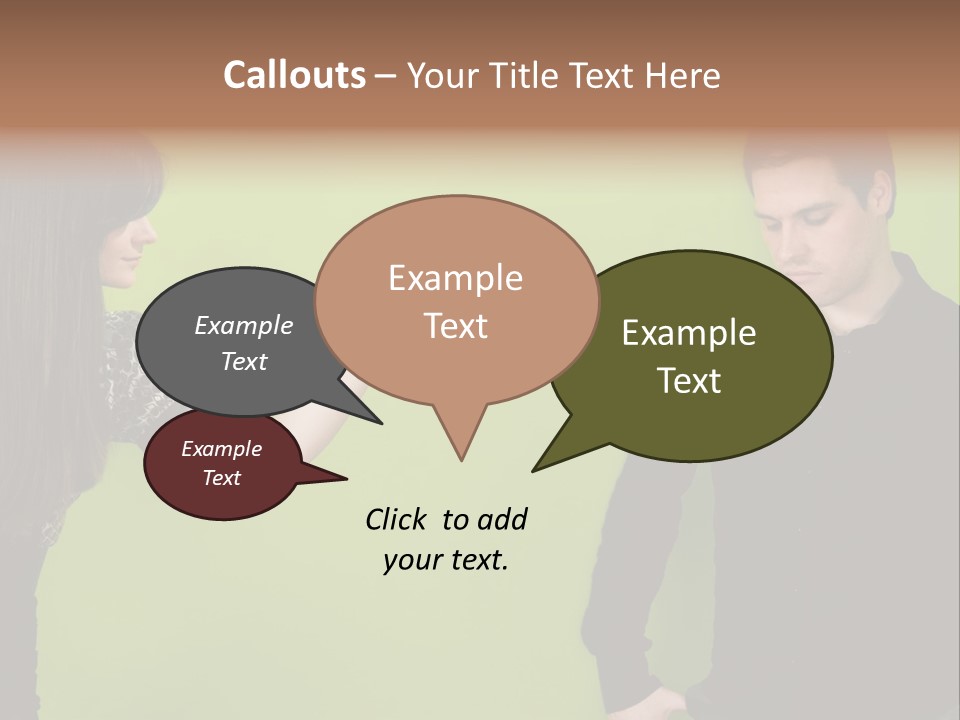Girl Argument Fight PowerPoint Template