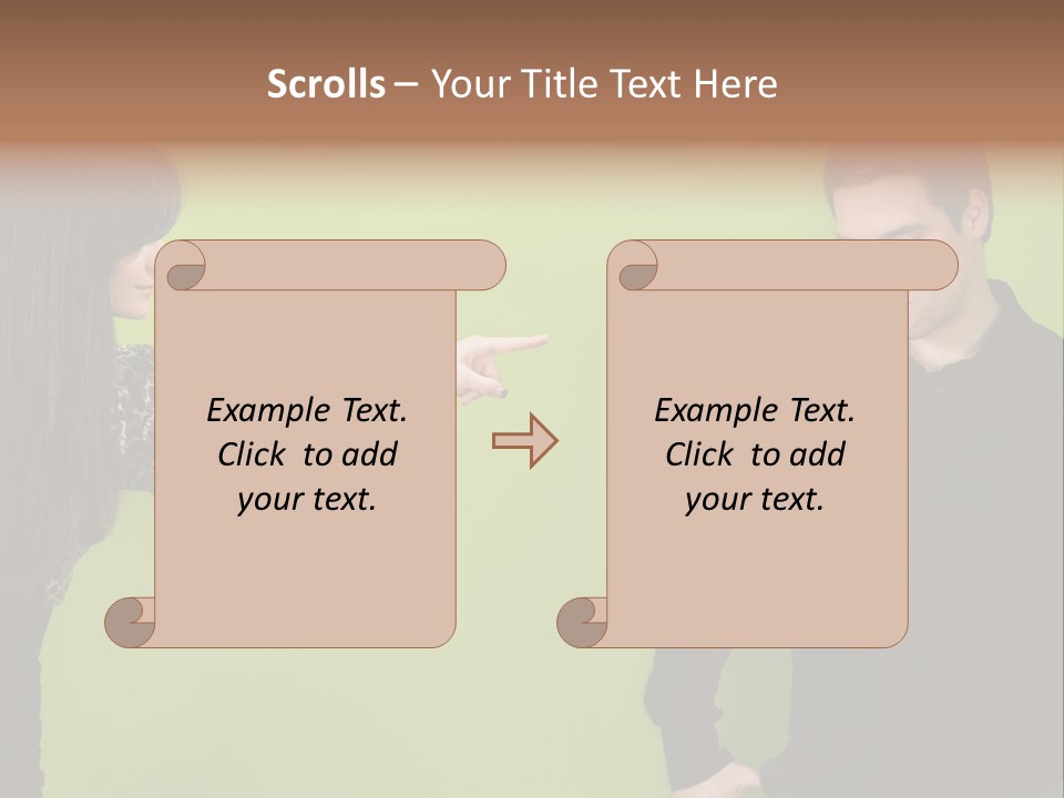 Girl Argument Fight PowerPoint Template