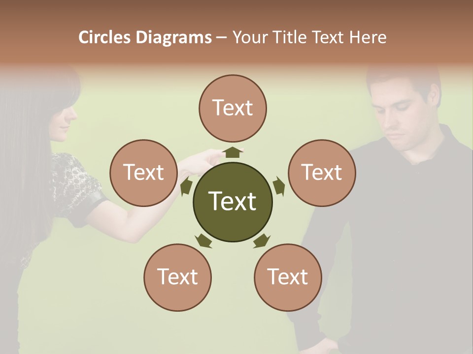 Girl Argument Fight PowerPoint Template