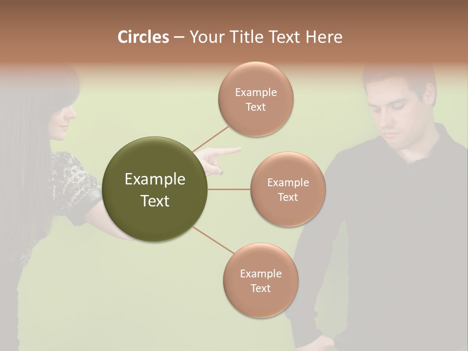 Girl Argument Fight PowerPoint Template