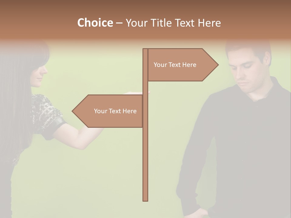 Girl Argument Fight PowerPoint Template