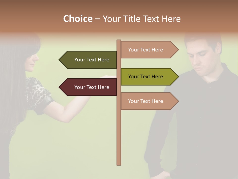 Girl Argument Fight PowerPoint Template