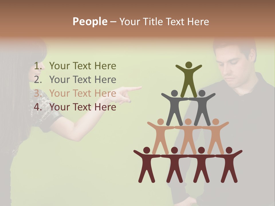 Girl Argument Fight PowerPoint Template