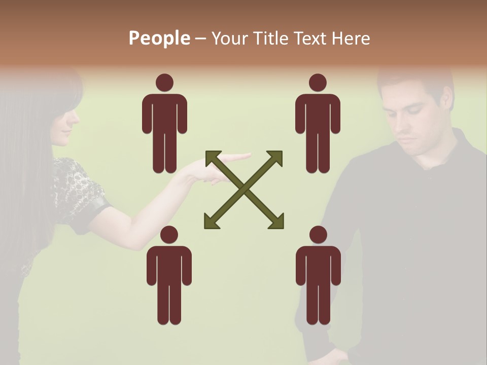 Girl Argument Fight PowerPoint Template