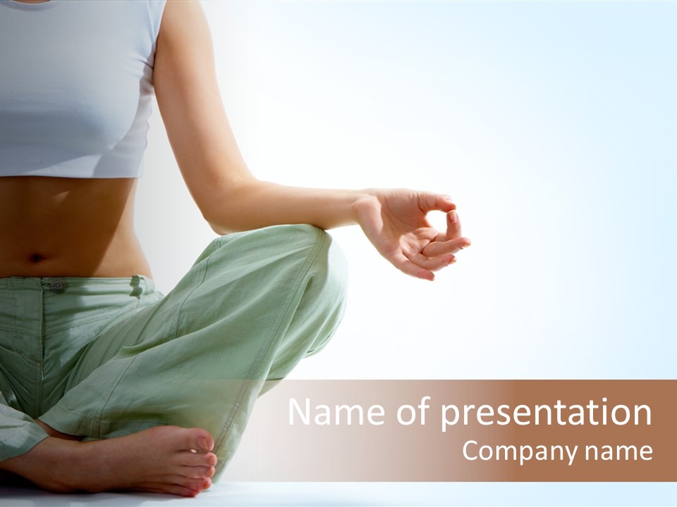 Energy Arm Sitting PowerPoint Template