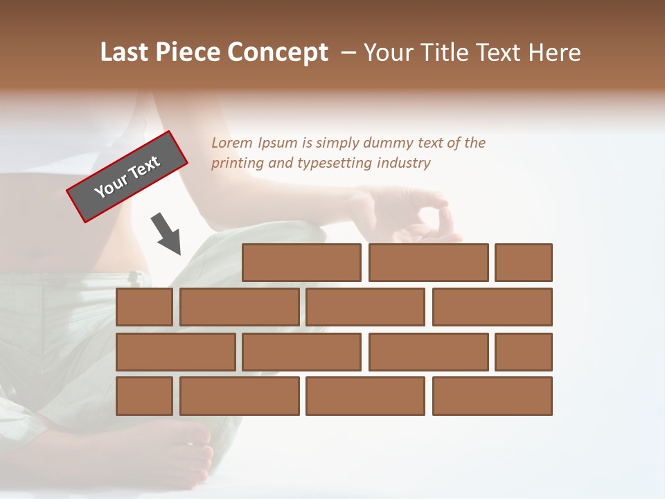 Energy Arm Sitting PowerPoint Template