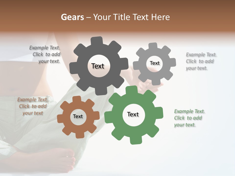 Energy Arm Sitting PowerPoint Template