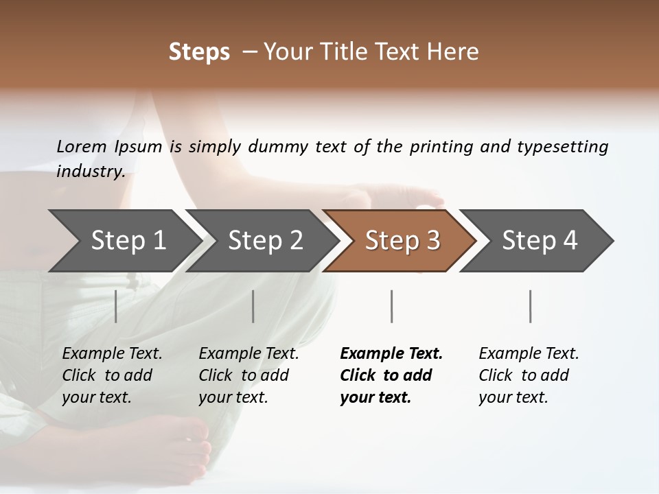 Energy Arm Sitting PowerPoint Template