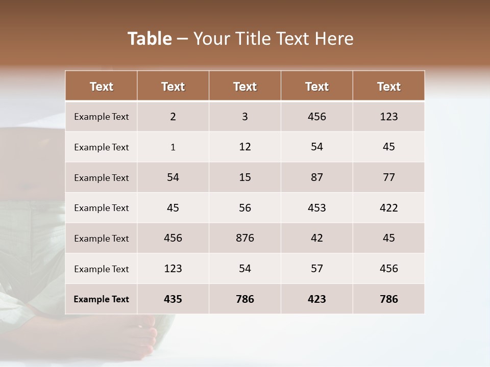 Energy Arm Sitting PowerPoint Template