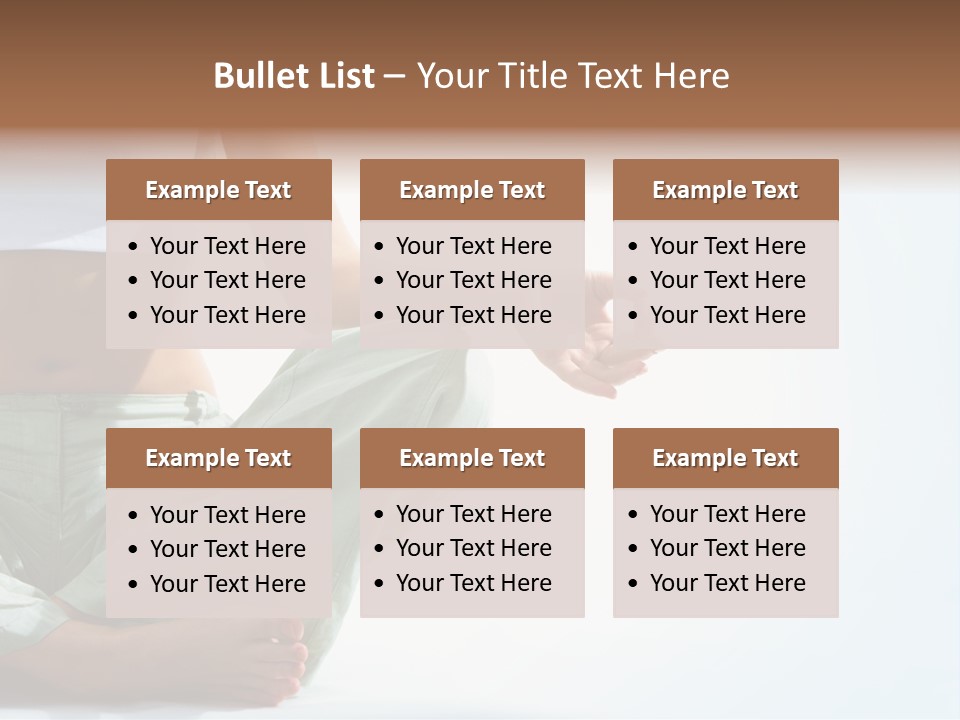 Energy Arm Sitting PowerPoint Template