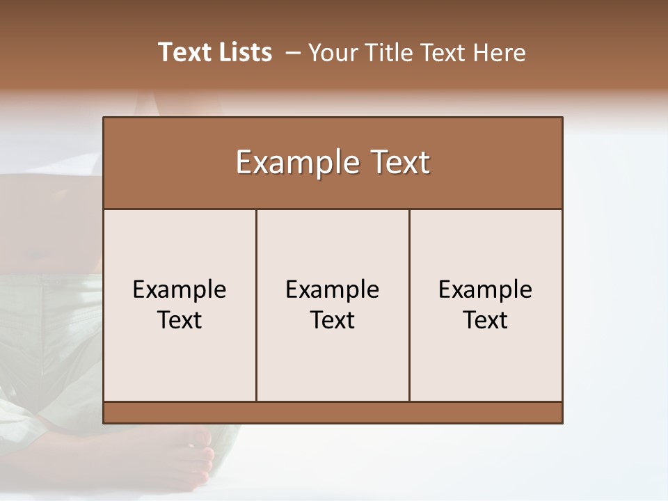 Energy Arm Sitting PowerPoint Template