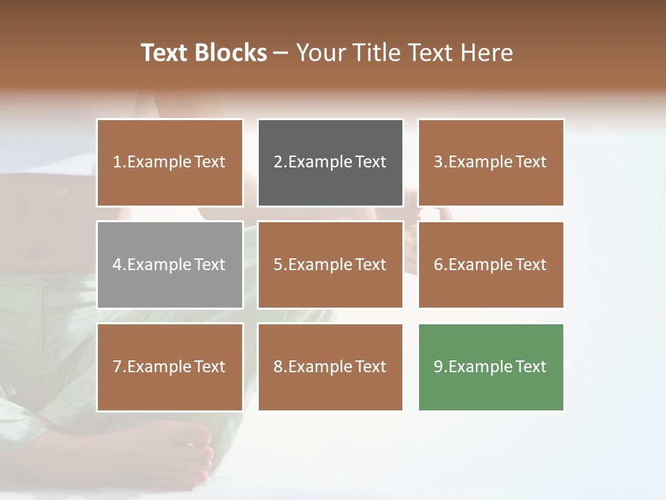 Energy Arm Sitting PowerPoint Template