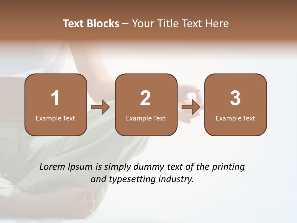 Energy Arm Sitting PowerPoint Template