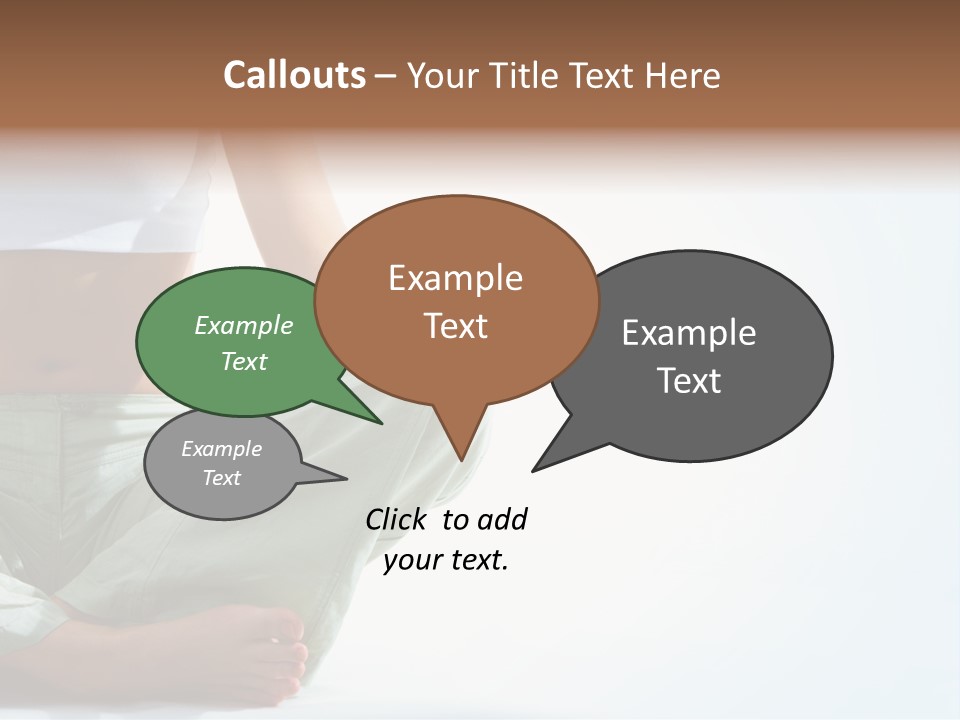 Energy Arm Sitting PowerPoint Template