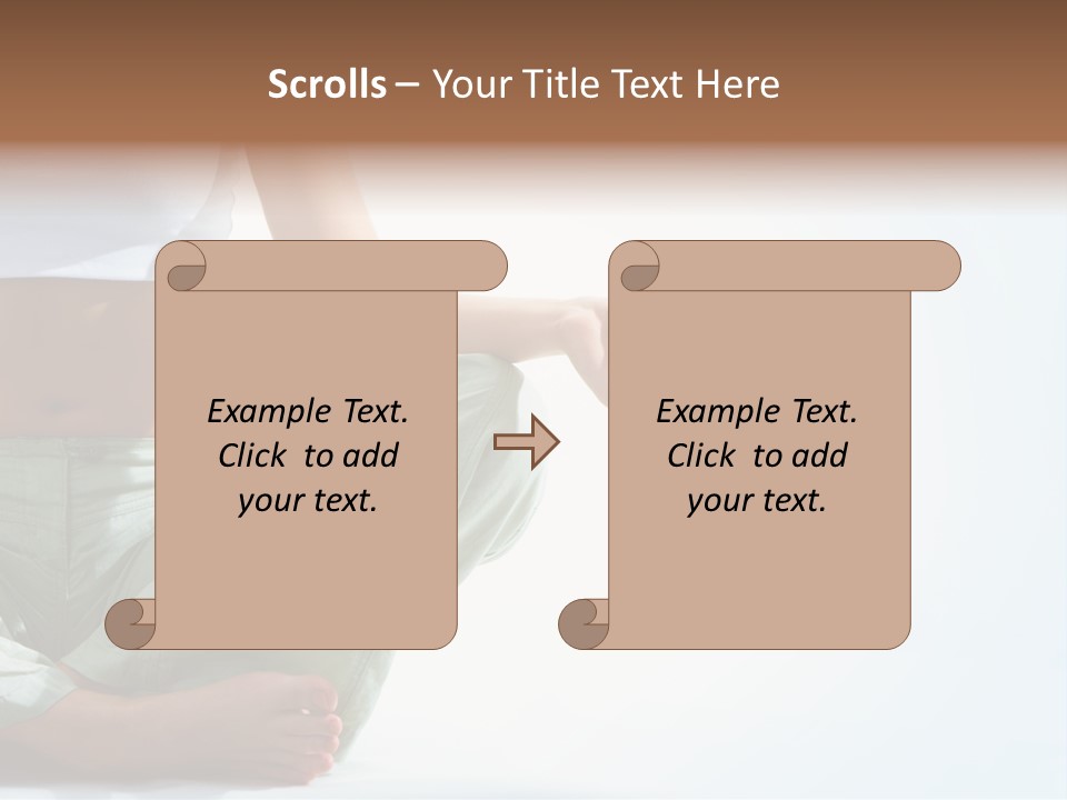 Energy Arm Sitting PowerPoint Template