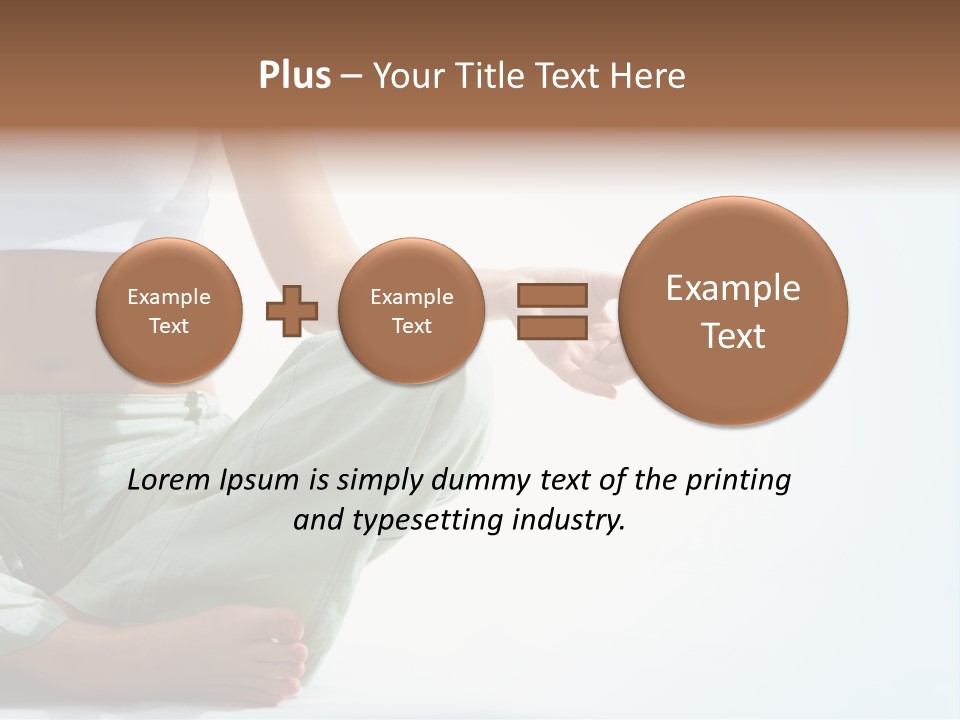 Energy Arm Sitting PowerPoint Template
