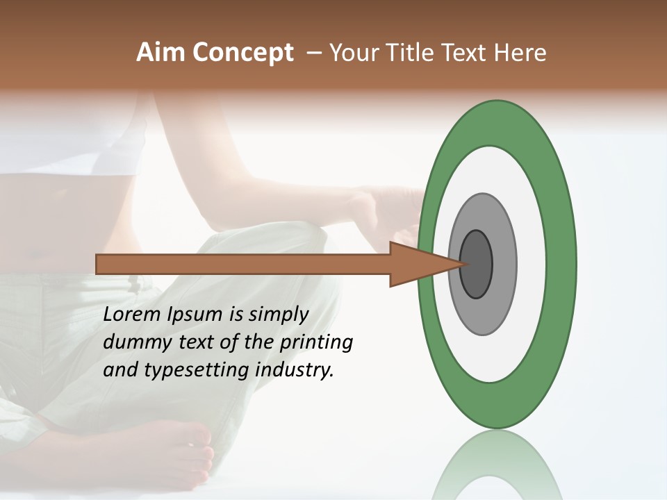 Energy Arm Sitting PowerPoint Template