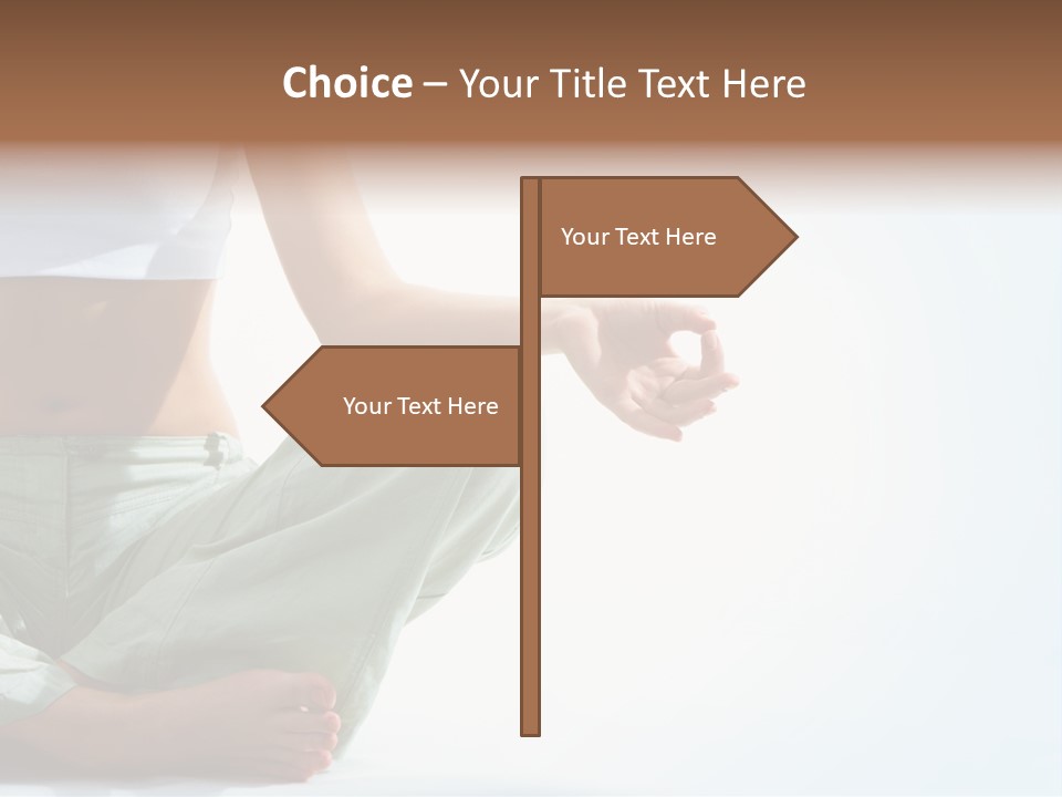 Energy Arm Sitting PowerPoint Template