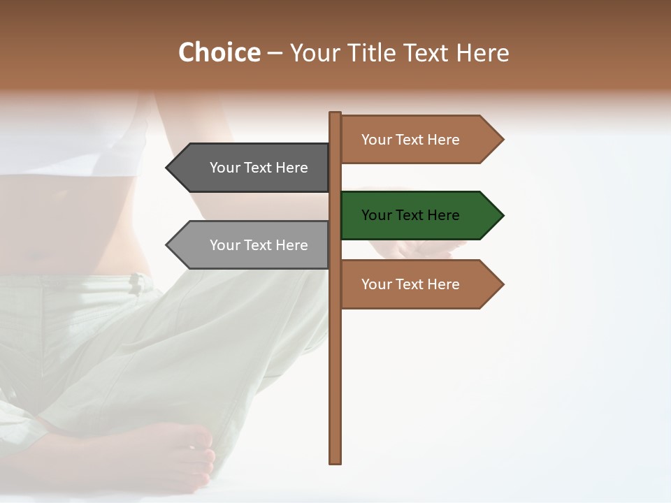 Energy Arm Sitting PowerPoint Template