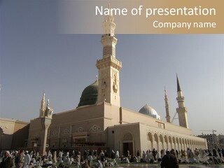 Muslim Umrah Arab PowerPoint Template
