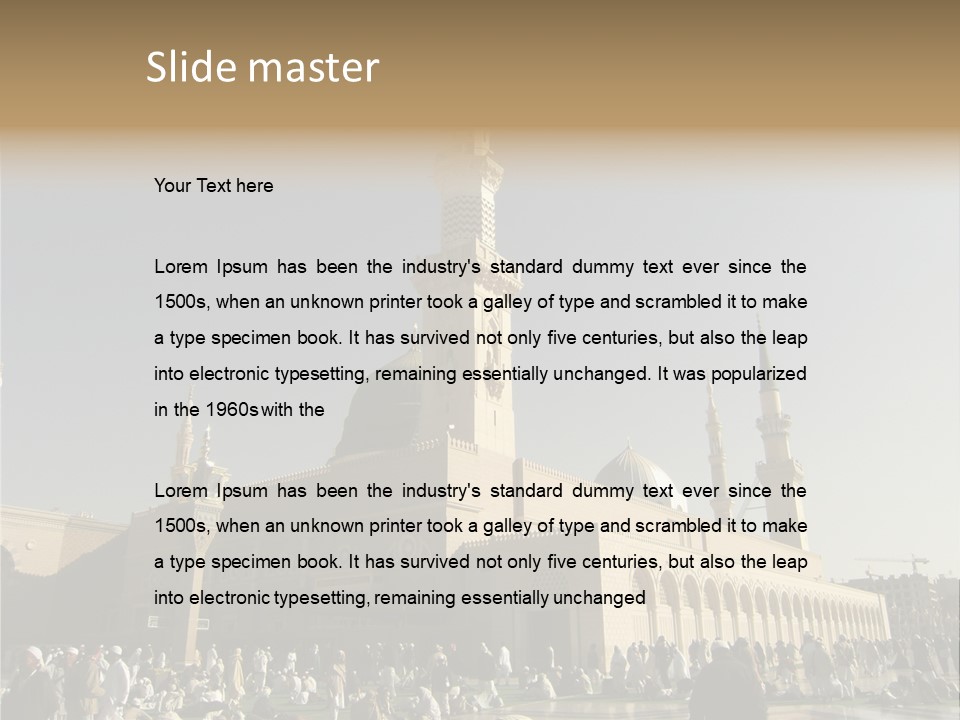 Muslim Umrah Arab PowerPoint Template