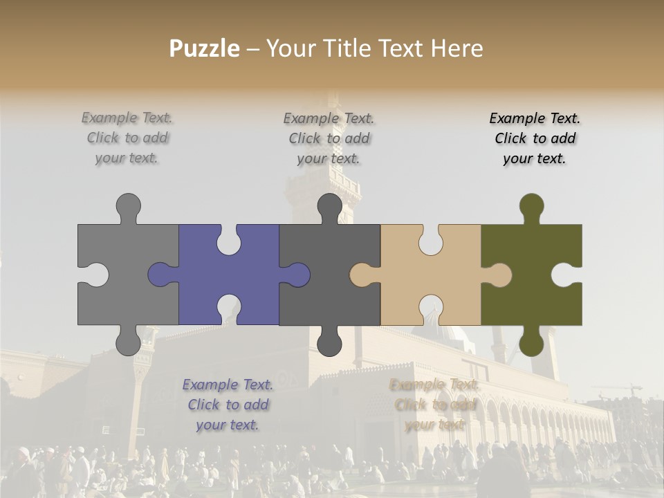 Muslim Umrah Arab PowerPoint Template