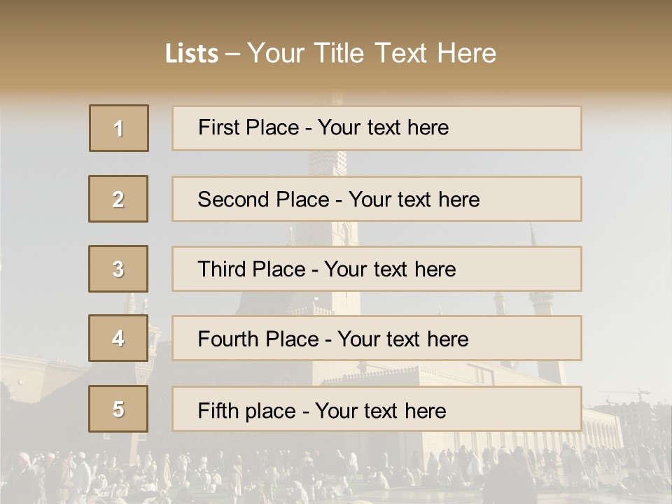 Muslim Umrah Arab PowerPoint Template