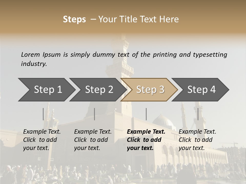 Muslim Umrah Arab PowerPoint Template