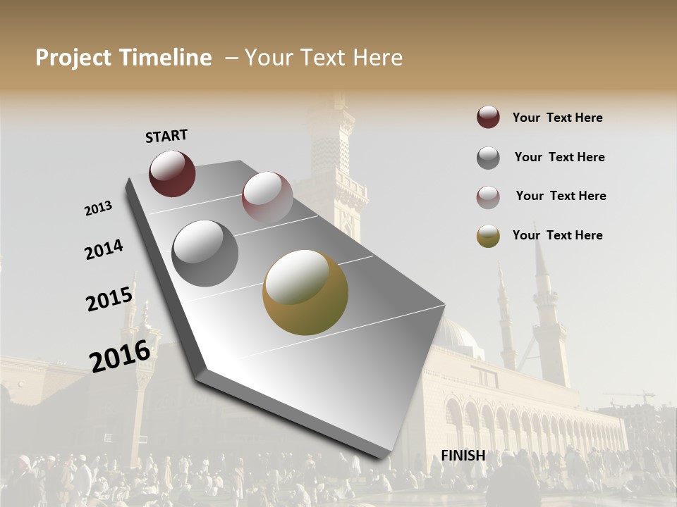 Muslim Umrah Arab PowerPoint Template