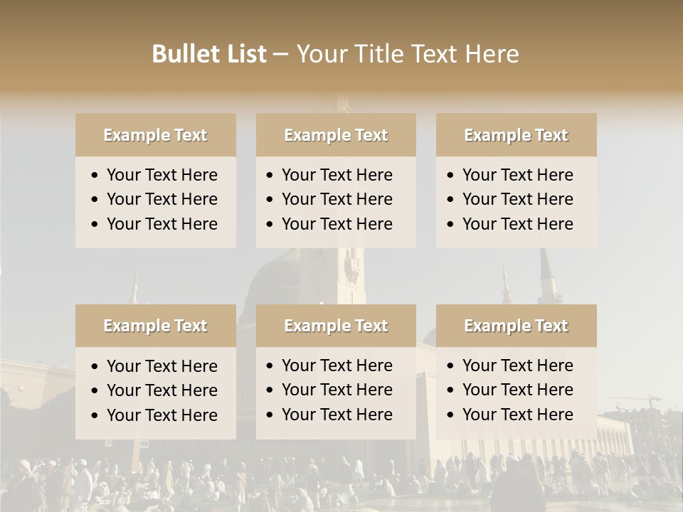 Muslim Umrah Arab PowerPoint Template