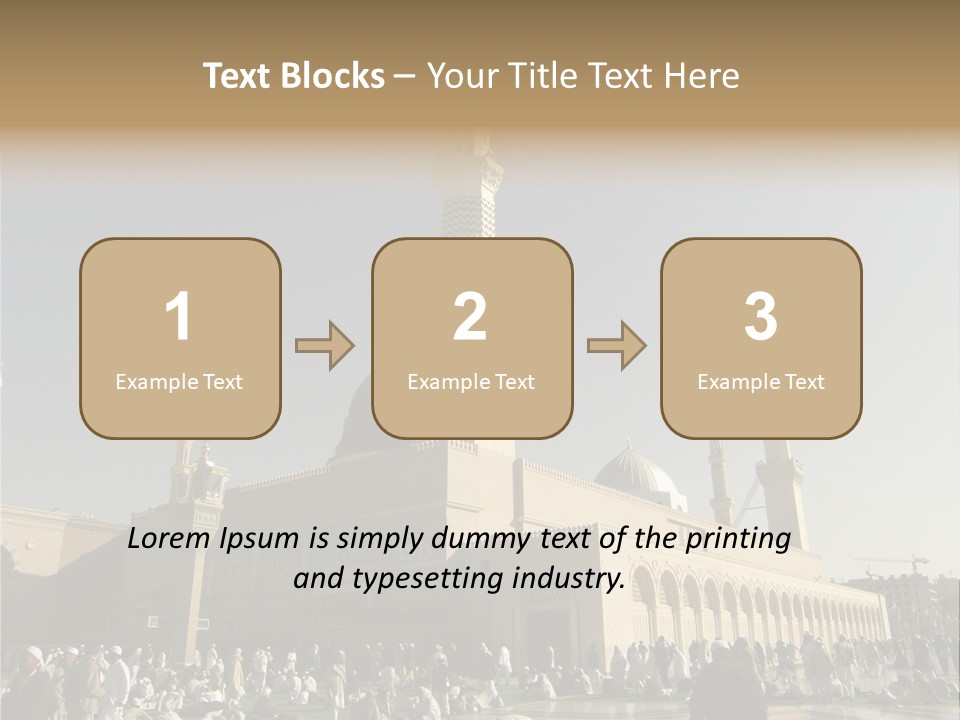 Muslim Umrah Arab PowerPoint Template