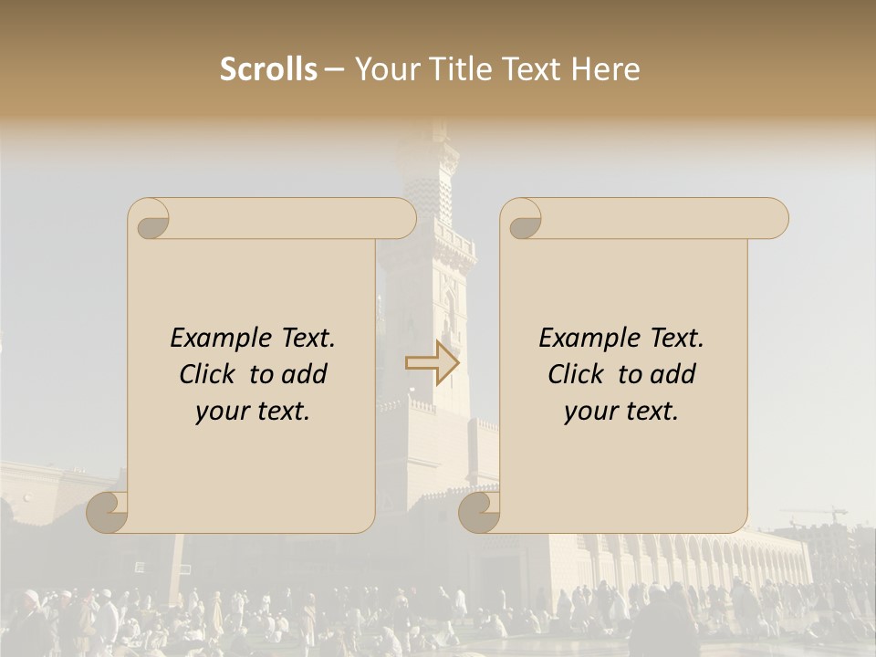 Muslim Umrah Arab PowerPoint Template