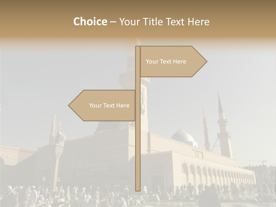Muslim Umrah Arab PowerPoint Template