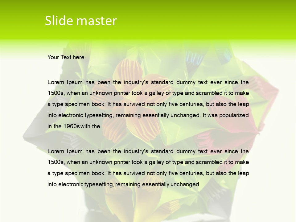 Various Rose Contemporary PowerPoint Template