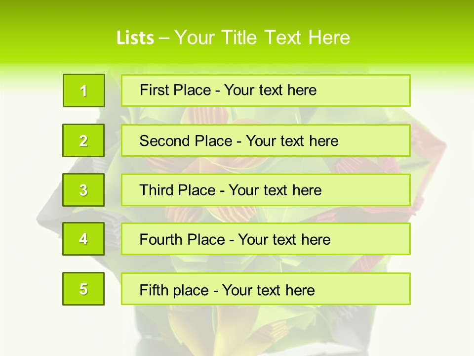 Various Rose Contemporary PowerPoint Template