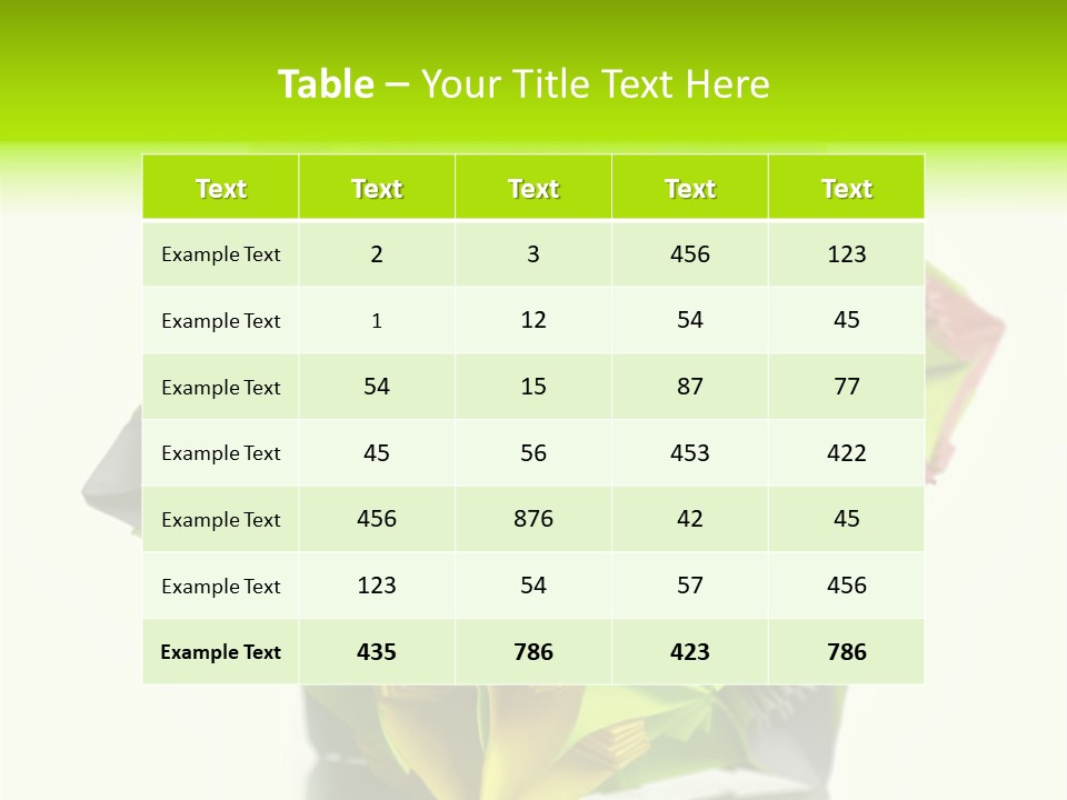 Various Rose Contemporary PowerPoint Template