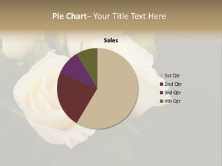 Roses White Vase PowerPoint Template