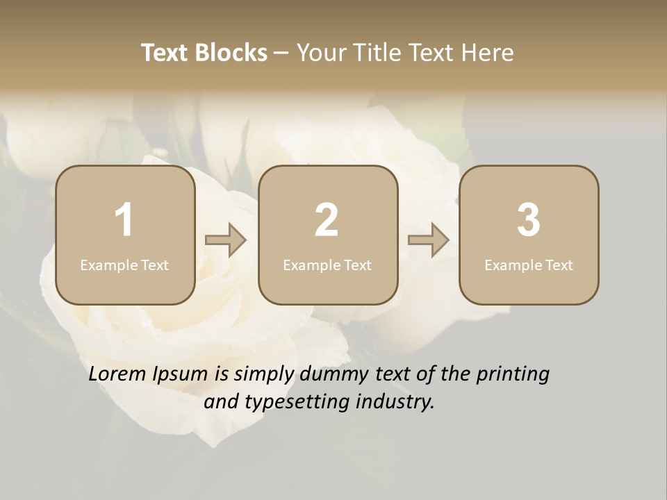 Roses White Vase PowerPoint Template