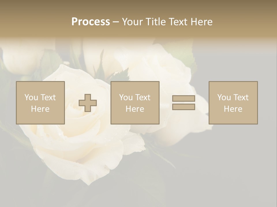 Roses White Vase PowerPoint Template