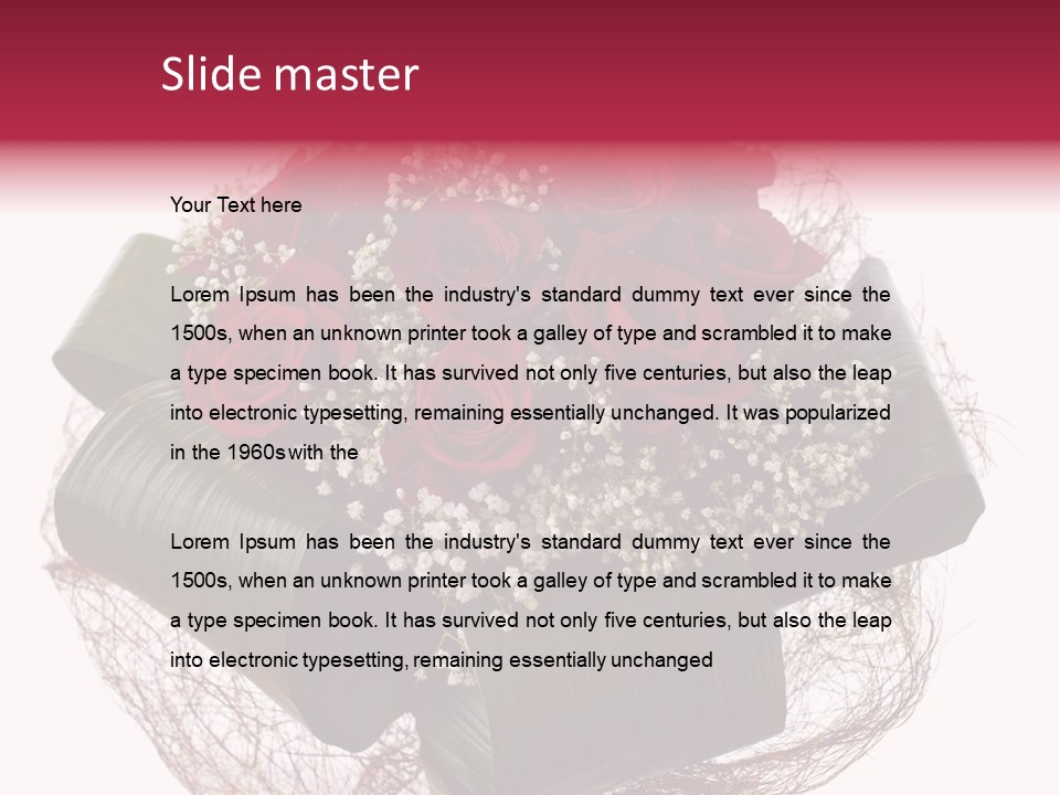 Birthday Romantic Symbol PowerPoint Template