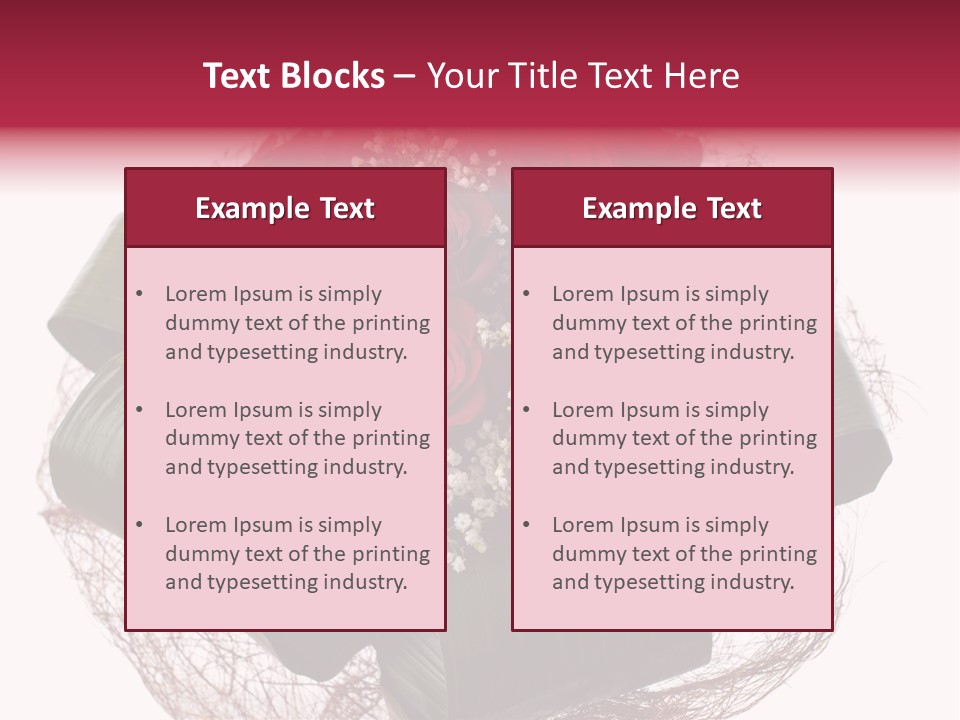 Birthday Romantic Symbol PowerPoint Template