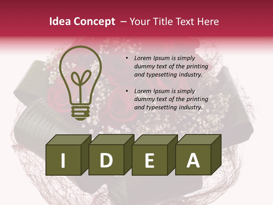 Birthday Romantic Symbol PowerPoint Template