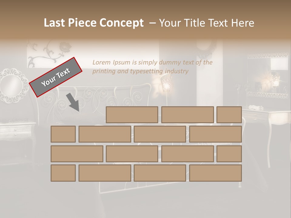 Magazine Wallpaper Decoration PowerPoint Template
