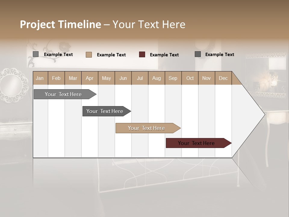 Magazine Wallpaper Decoration PowerPoint Template