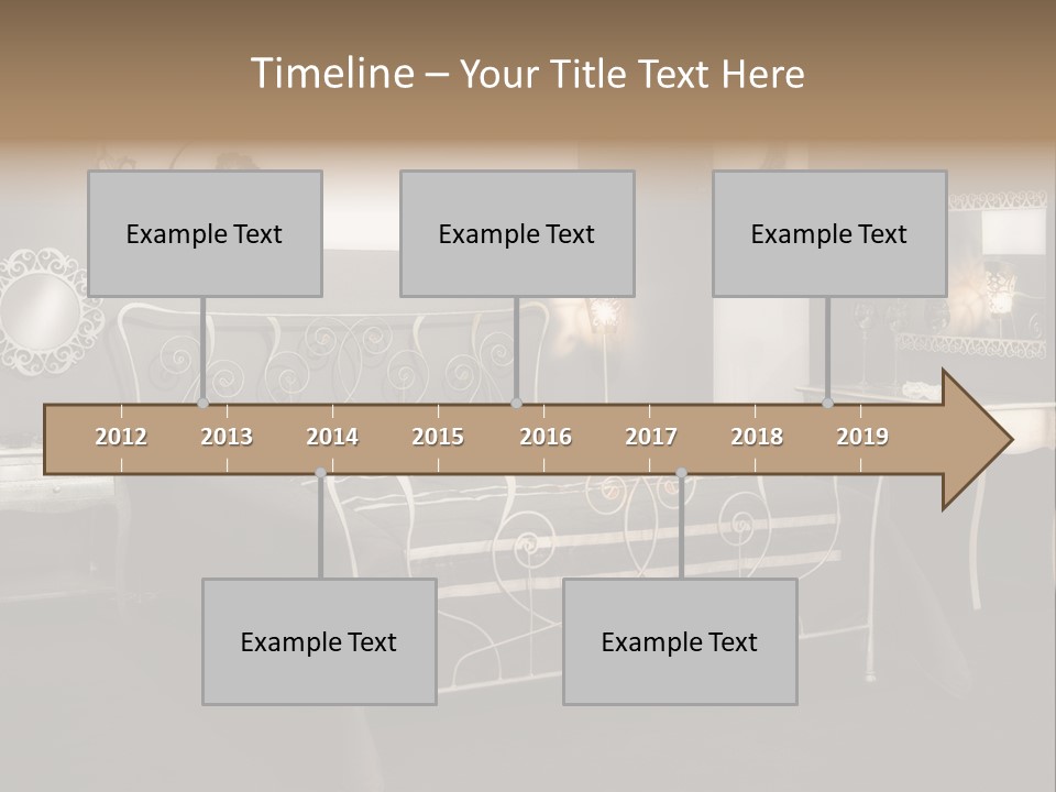 Magazine Wallpaper Decoration PowerPoint Template