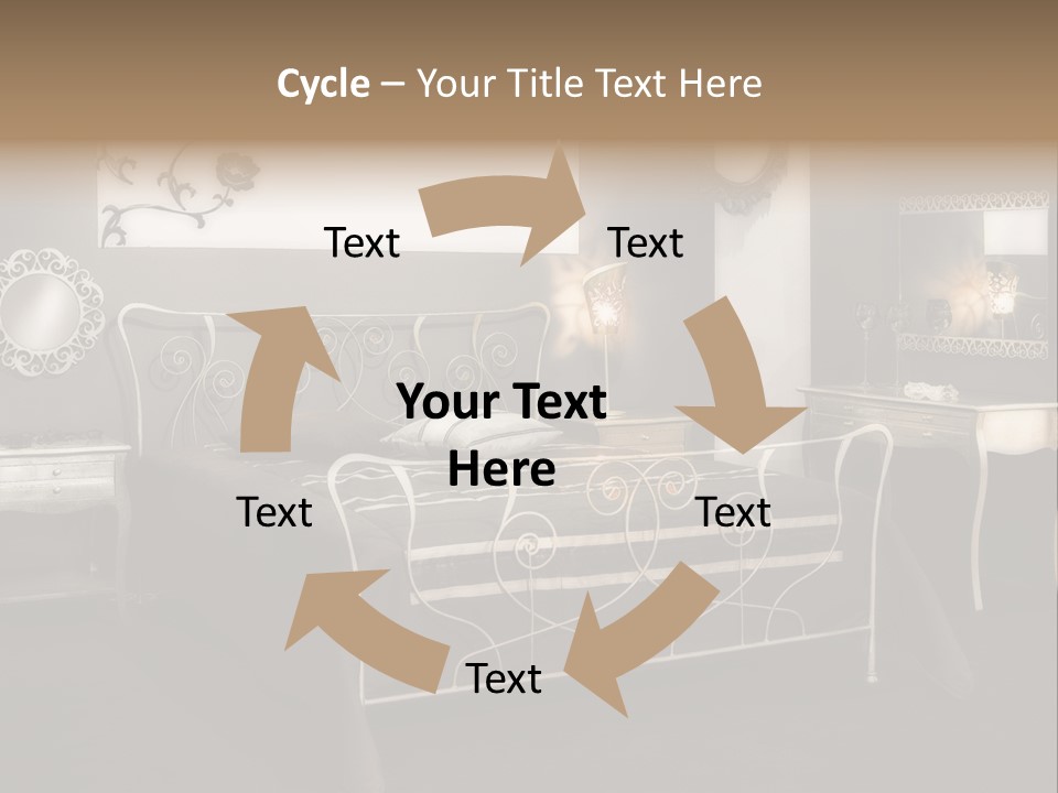 Magazine Wallpaper Decoration PowerPoint Template