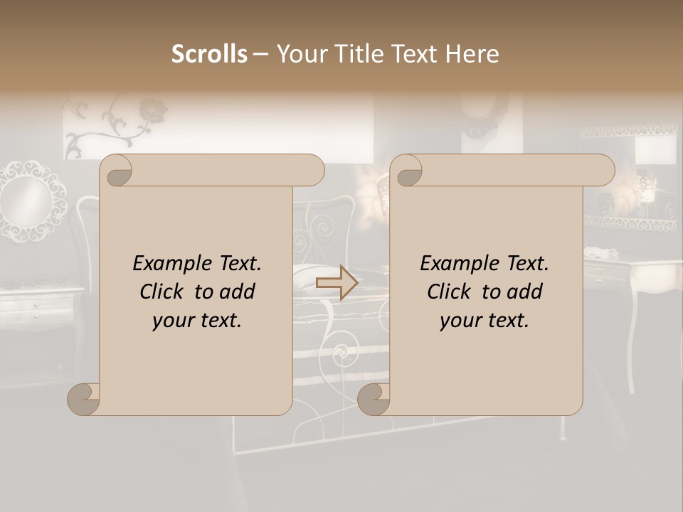 Magazine Wallpaper Decoration PowerPoint Template