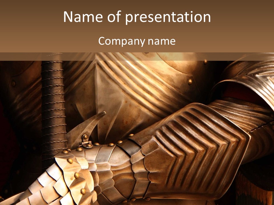 Protection Army Metal PowerPoint Template