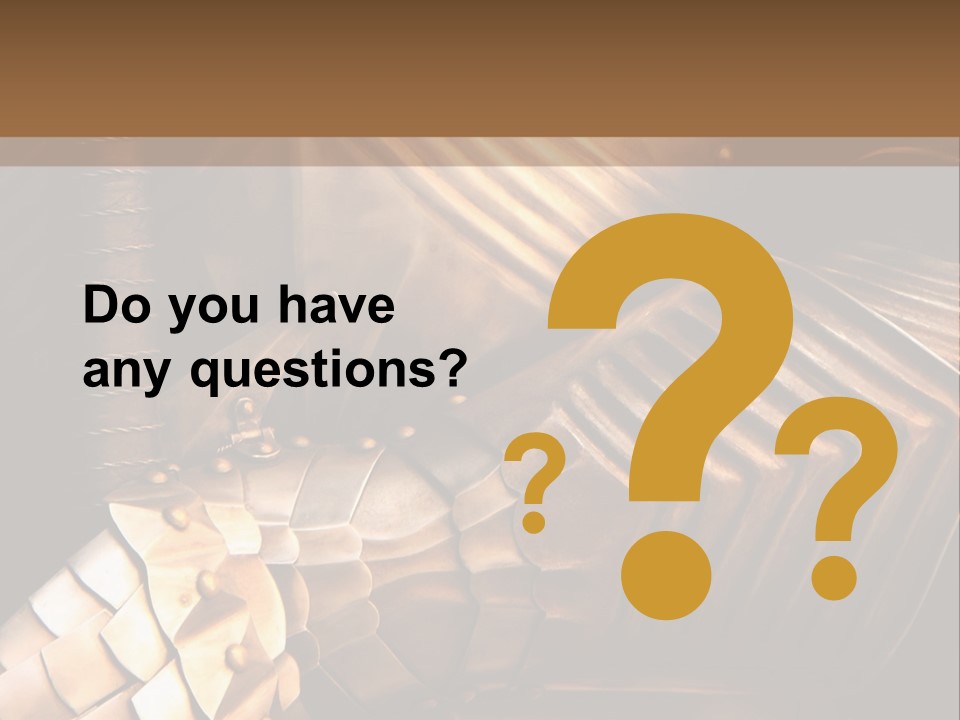 Protection Army Metal PowerPoint Template