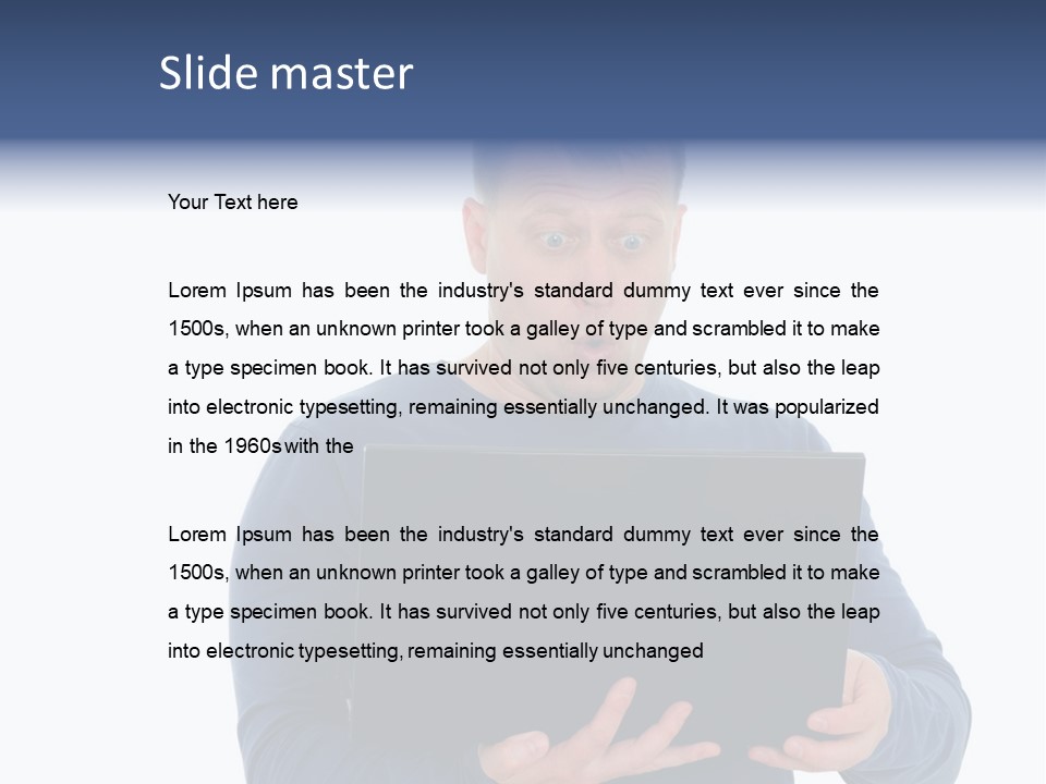 Anxiety Emotional Computer PowerPoint Template